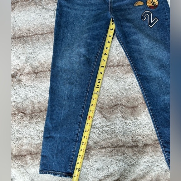 Pacsun Retro Patch Mom Jeans High Waisted Straight Leg size 25 - Picture 13 of 13
